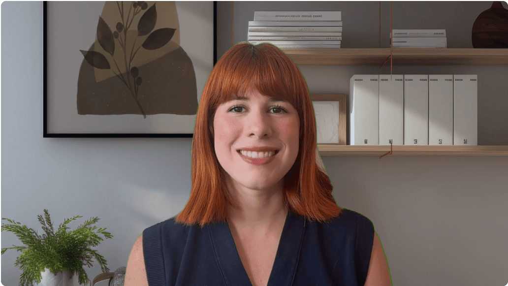 Presenter with real background