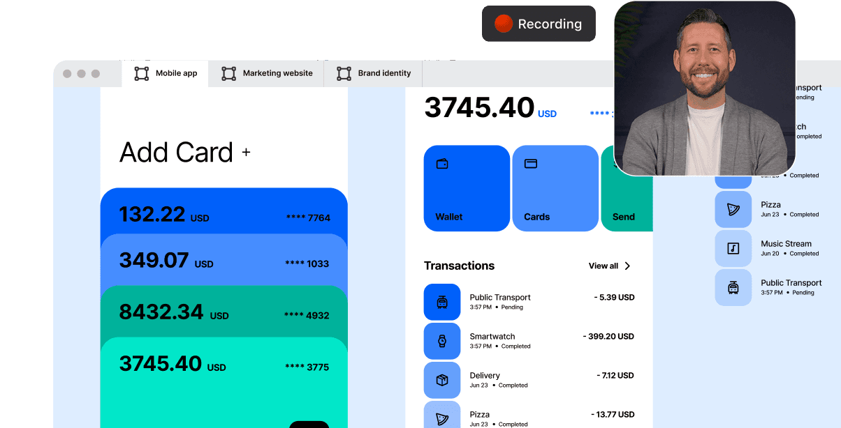 Recording using Airtime Screen Recorder