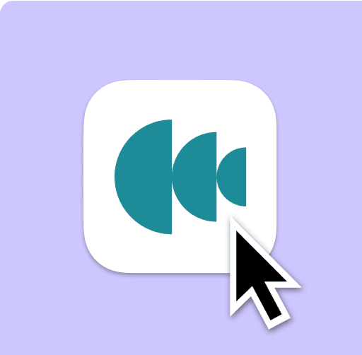 Mouse cursor hovering the Airtime app icon