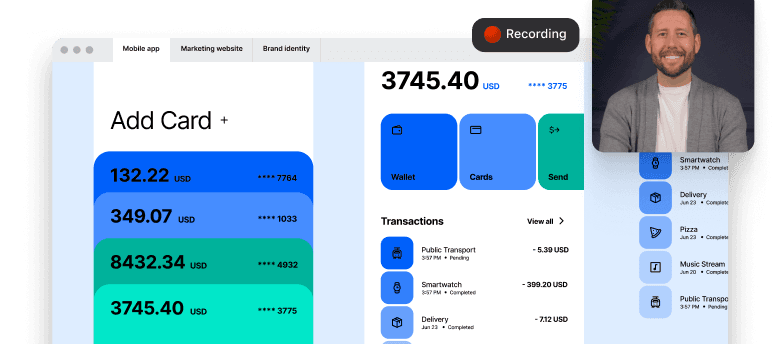 Recording using Airtime Screen Recorder