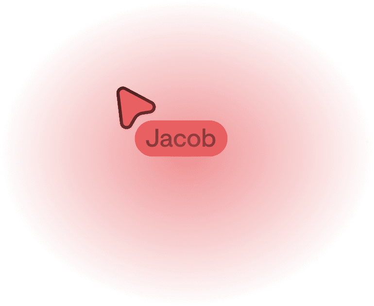 Cursor with person name